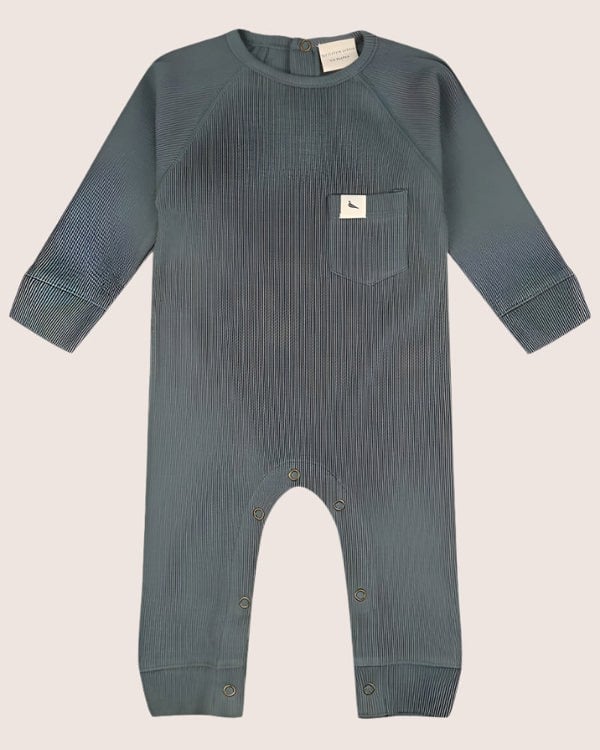 Bottle Green Rib Romper - image 1