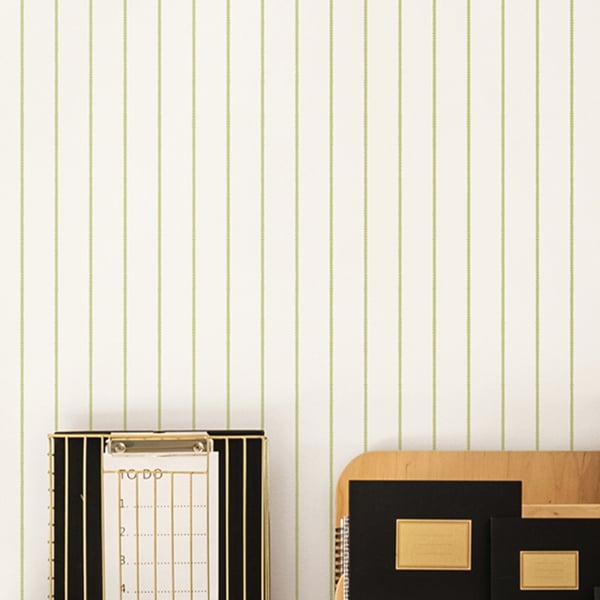 Hoopla Walls Scallop Stripe - Apple 10m Wallpaper