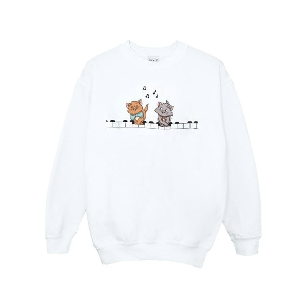 Disney Boys The Aristocats Piano Players Sweatshirt - White