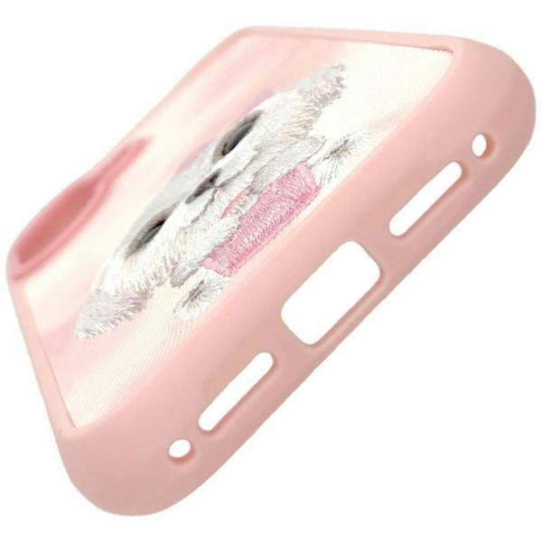 Nimmy Friends Nimmy Big Eye Cute Pet Bischon Fraise Dog Case with MagSafe for iPhone 17 6.3" Pink - N-XDY-IP17-02-A