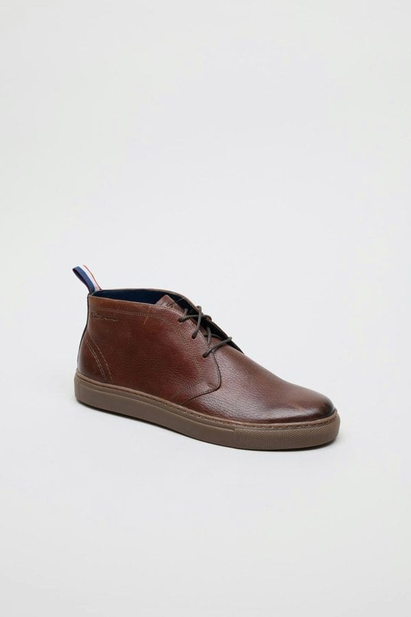 Ben Sherman - BS23510 Mens PARKA Milled Leather Boots - Brown