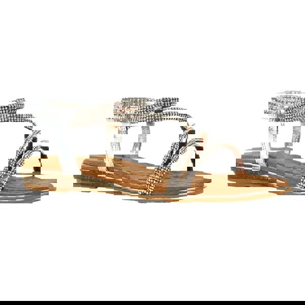 Lunar Womens/Ladies Cortez Sandals - Silver - 