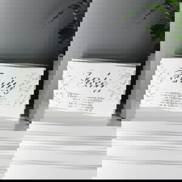 Personalised Memento Company Personalised Branches Wooden Mantel Decoration