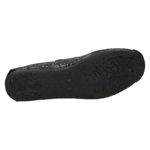 Spot On Ladies Spot On Detailed Ballerina Flats F8006