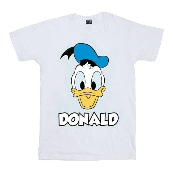 Disney Boys Donald Duck Face T-Shirt - White