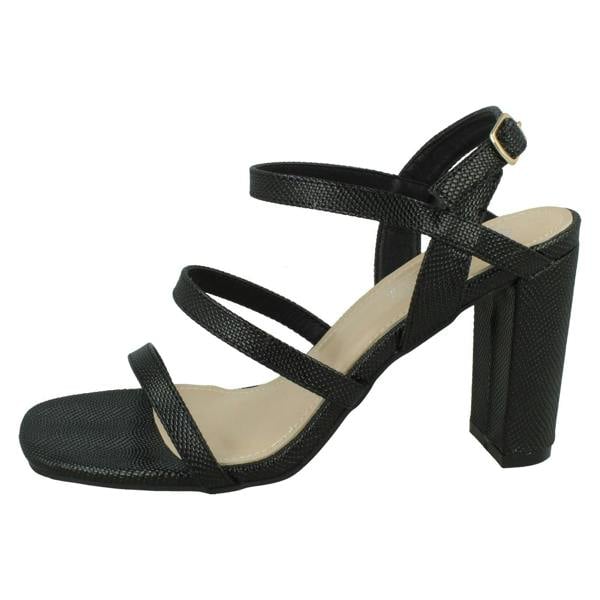 Spot On Ladies Spot On Strappy High Heel Sandal F1R2043