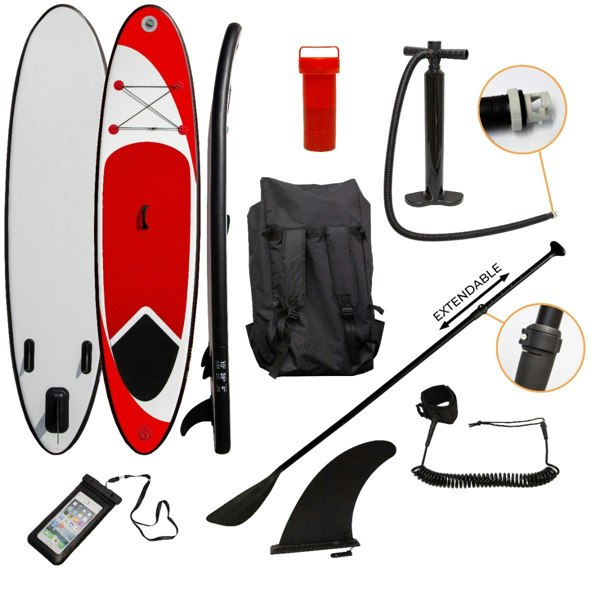 Monstershop 10ft Red Inflatable Paddle Board