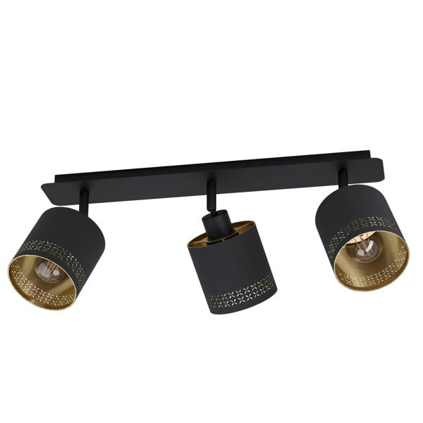 EGLO Esteperra Decorative Black/Gold 3-Light Spotlight