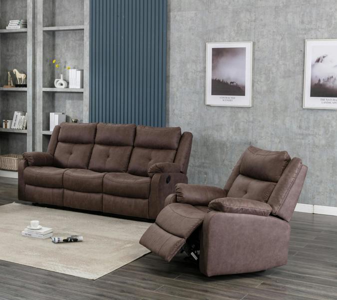 Bentley Manual Recliner 3 Seater with Drop Down Tray