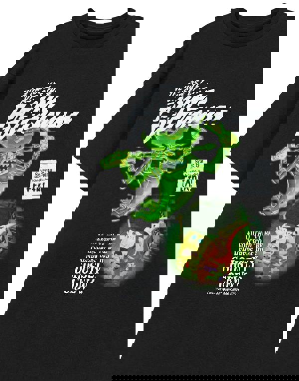 SpongeBob SquarePants Unisex Black Flying Dutchman Short Sleeved T-Shirt