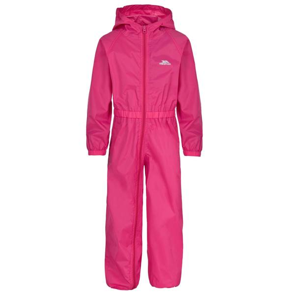 Trespass Childrens/Kids Button Waterproof Rain Suit - Gerbera