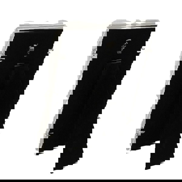 Christening Picture Frame Nickel Plated with Diamante Cross and Stars Image 4