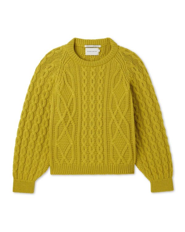 Peregrine Beckett Cable Knit Crew Jumper