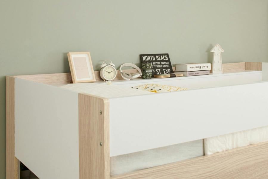 Flair Hampton L Shape Bunk Bed with Wardrobe White