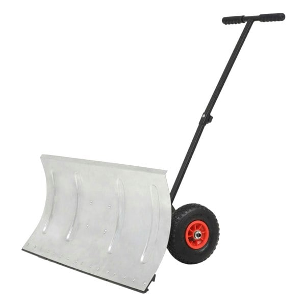 Berkfield Manual Snowplough with Wheels 100x44 cm
