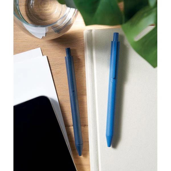 MidOcean Pecas Wheat Straw Ballpoint Pen - Royal Blue - 