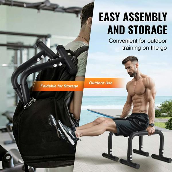 Havendro Dip Bars Dip Stand Station 500lbs Capacity Home Gym Strength Training Workout Equipment