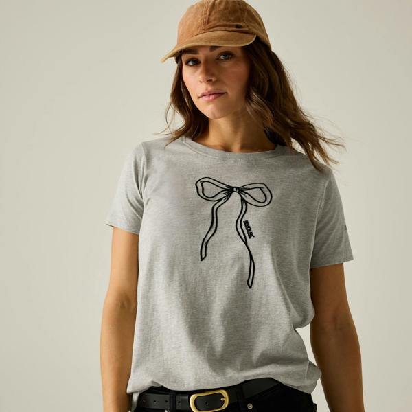 Regatta Womens/Ladies Filandra VX Bow T-Shirt - Grey Marl - 