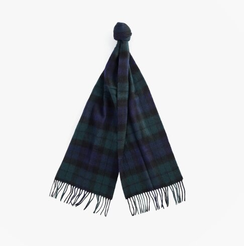Barbour NEW CHECK Unisex Adults Tartan Scarf Black Watch