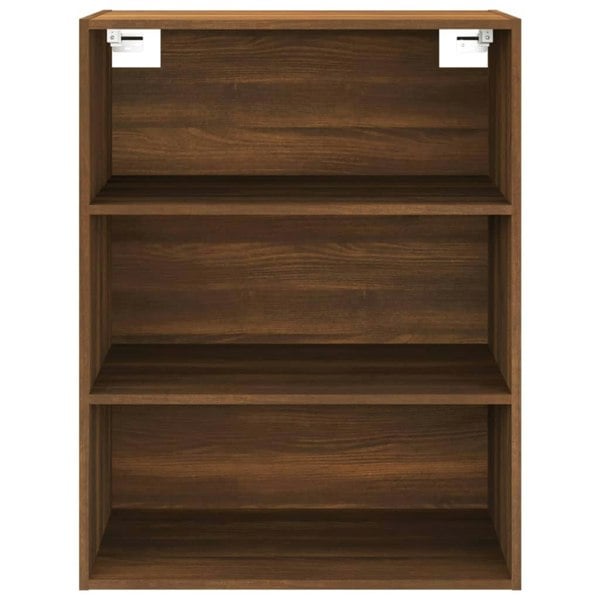 Berkfield Hanging Wall Cabinet Brown Oak 69.5x32.5x90 cm