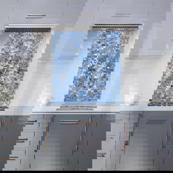 Warren Reed - Designer Coastal Blue Quartz Effect Kitchen Splashback