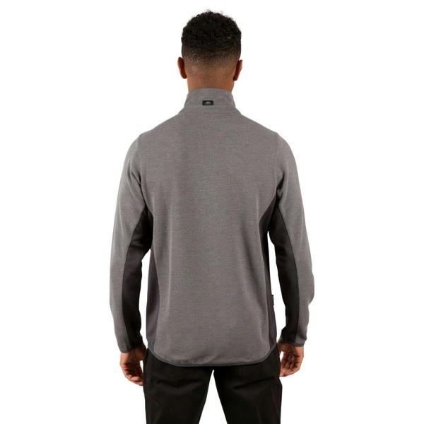 Trespass Mens Wotterham Mock Neck Long-Sleeved Top - Storm Grey - 