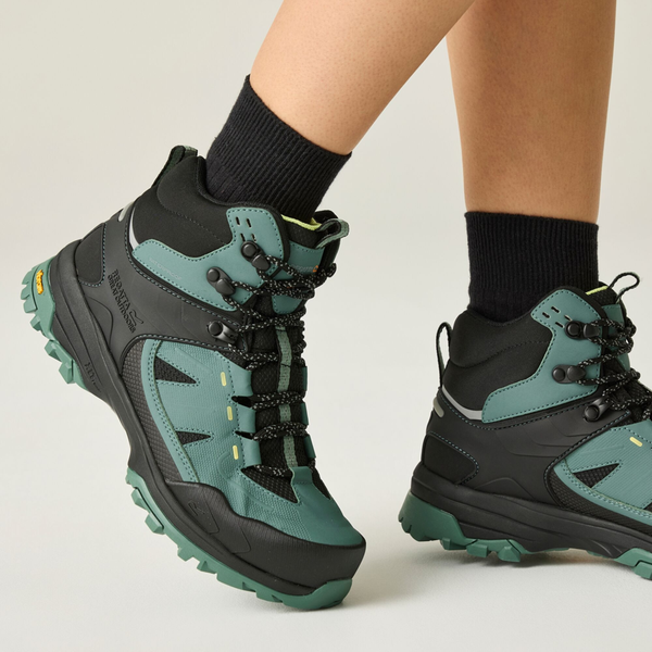Regatta Womens Regen Walking Boots - Spruce Green/Canary Yellow