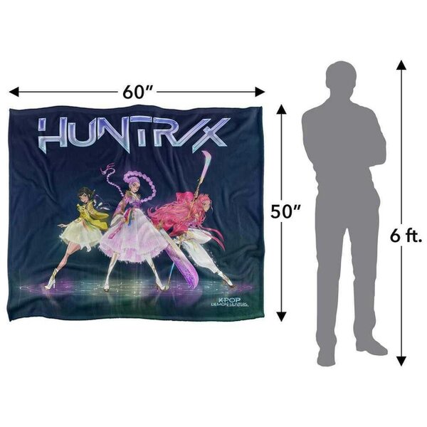 K-Pop Demon Hunters Honmoon Protectors Huntr/X Blanket - Multicoloured