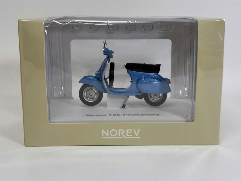 Norev Vespa 125 Primavera Blue Metallic 1:18 Scale Norev 182100