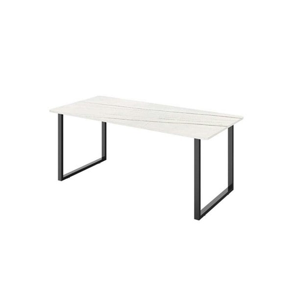 Casson Office Desk, Sintered Stone, lifestyle view