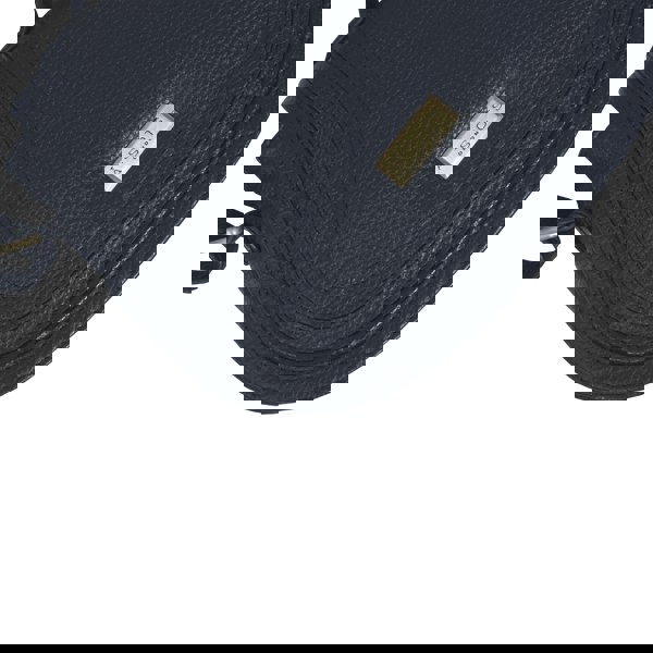 Assots London 'CARMEL' Navy Real Leather Shoulder Crossbody Bag