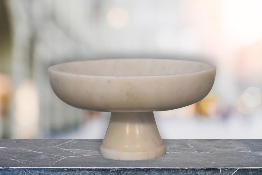 Artisan Furniture White Marble Fruit Bowl
