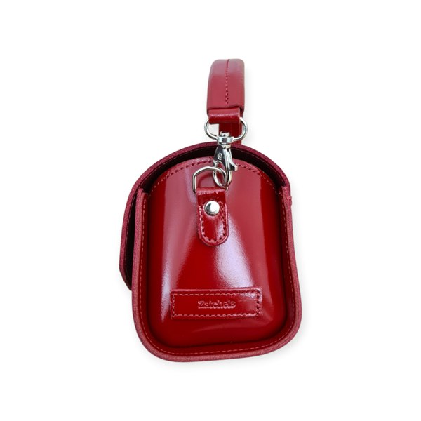 Zatchels Bauble Handmade High Shine Leather Handbag - Red