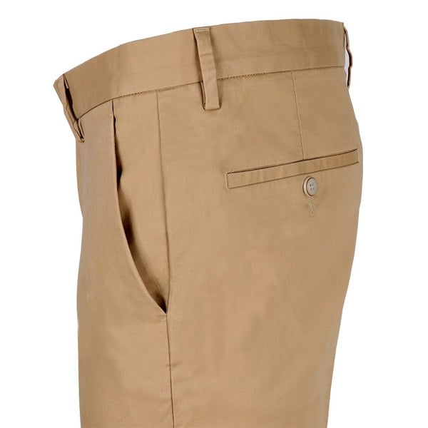 David WeJ Plain Chino Trousers - Beige