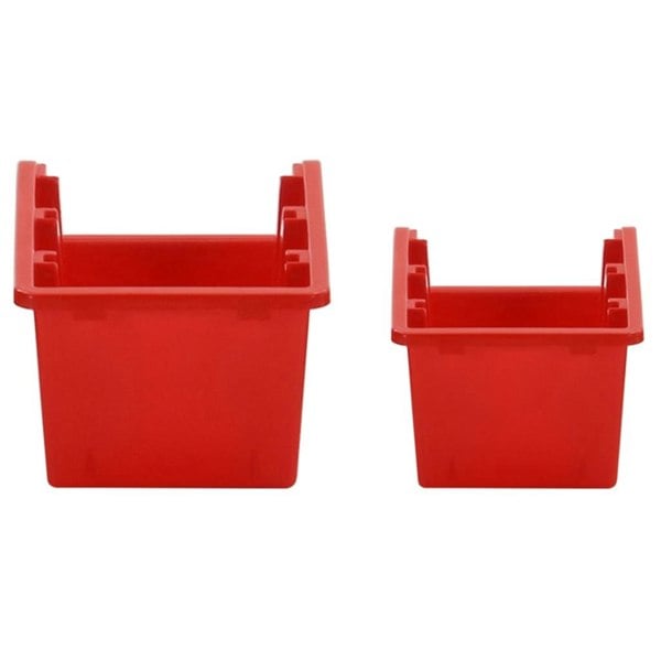 Berkfield 30 Piece Workshop Shelf Set Red and Black 77x39cm Polypropylene