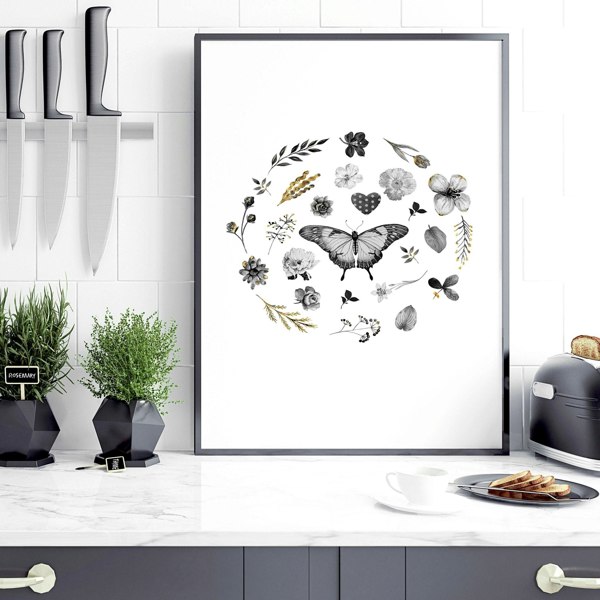 Bees artwork | set of 3 Kitchen wall art prints