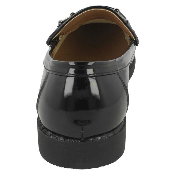Spot On Ladies Spot On Slip On Casual Loafer Shoes