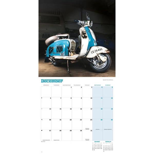 Scooters Calendar 2027, Wall Calendars, Month To View, Transport, Gift