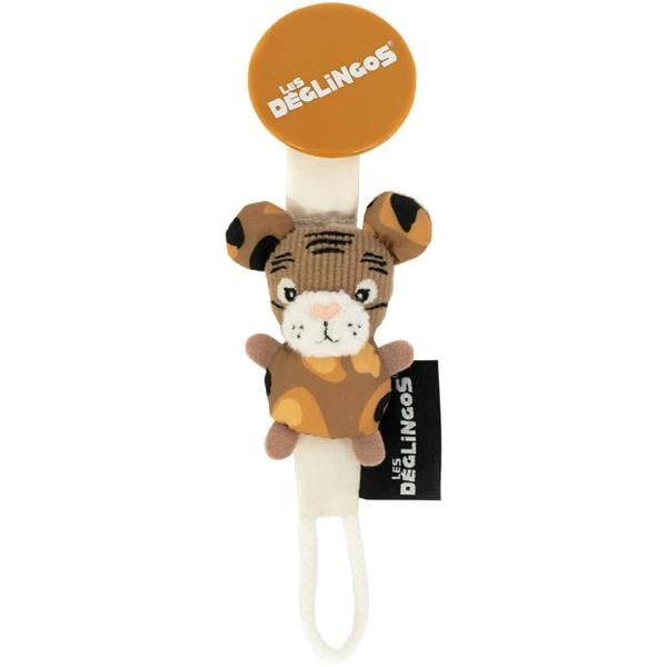 Les Deglingos Pacifier Clip - Yellow