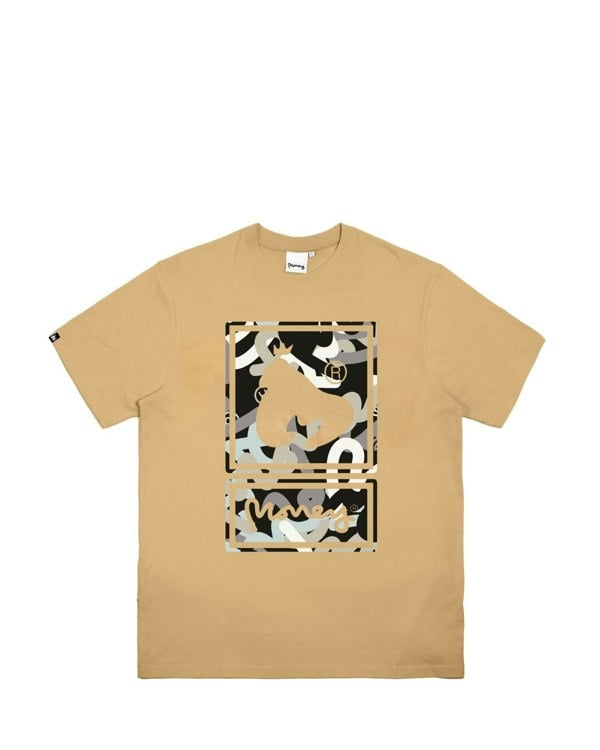 Money Sig Camo Stack Tee - Tan
