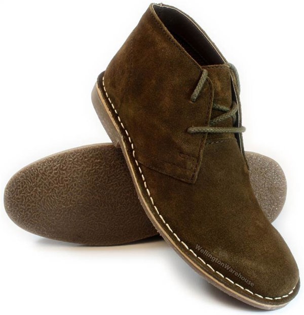 Thomas Crick Red Tape Crick Gobi Suede Leather Mens Desert Lace Up Chukka Boots