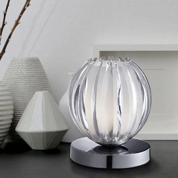 Pagazzi Lighting Sanday 13cm Touch Table Lamp Clear Small