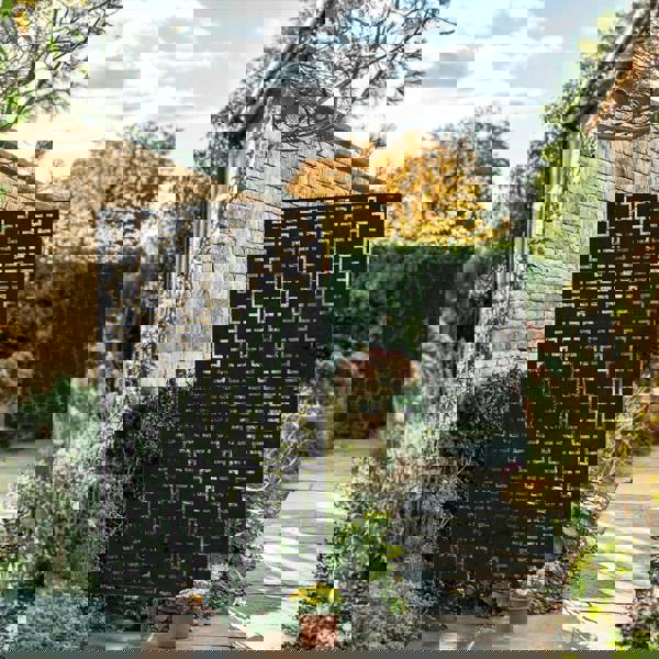 Nicoman Metal Indoor/Outdoor Privacy Screen with Stand 120cm x 180cm - Squares