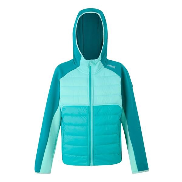 Regatta Childrens/Kids Kielder IX Hybrid Jacket - Turquoise/Aruba Blue/Exotic Plume
