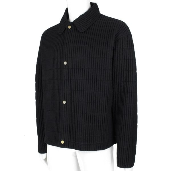 Dunhill fine quilt hybrid jacket in black