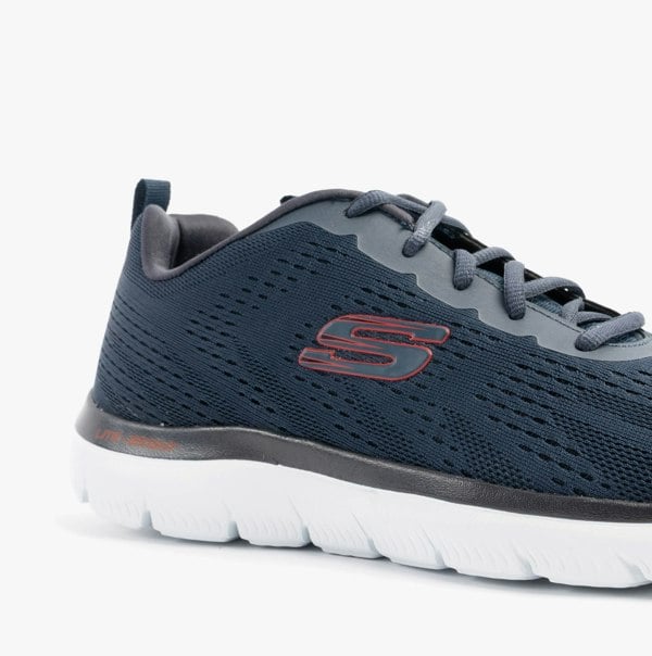 Skechers SUMMITS - TORRE Mens Trainers Navy/Red