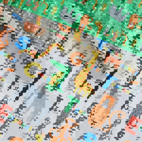 Catherine Lansfield Animal Magic Reversible Duvet Cover Set Natural