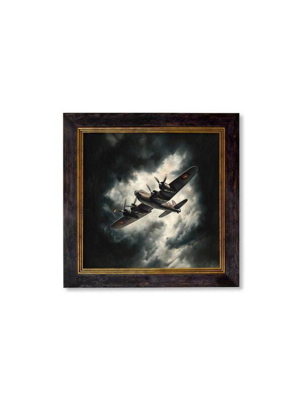 Exceptional Art Fighting Jets Square - Oxford Slim Square - Lancaster Bomber - 44 x 44 cm