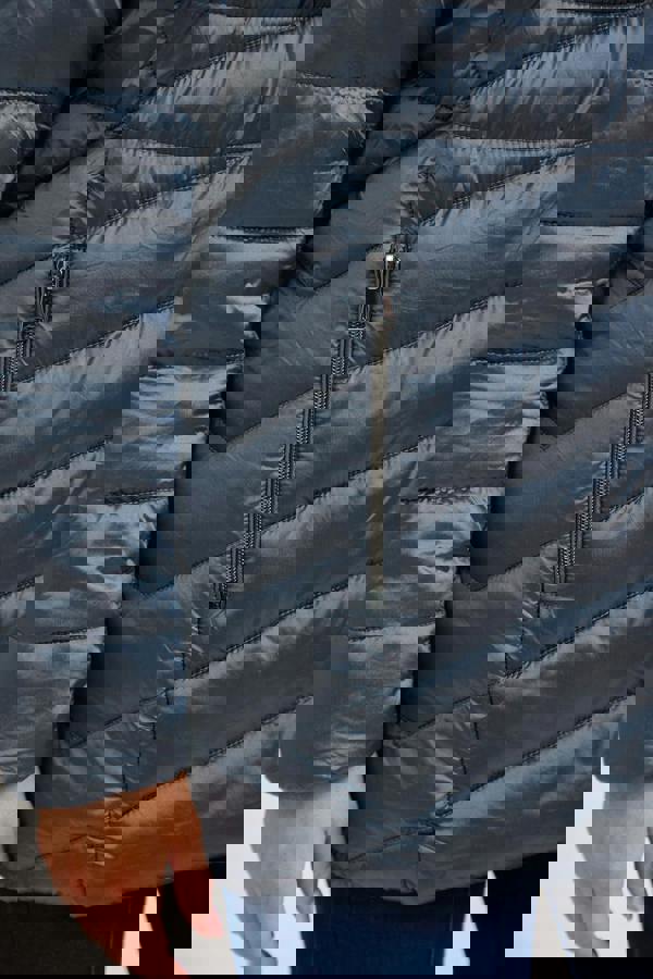 Mudflower Quilted Jacket With Detachable Fur Hood