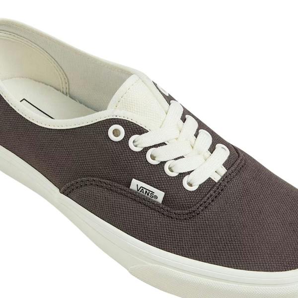Vans Authentic Linen Turkish Coffee Brown Trainers UK 7.5